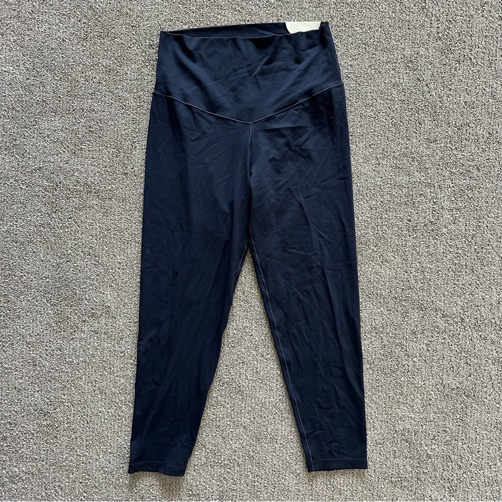 Aerie Grayish Blue High-Waisted 7/8 Leggings Size Large Short‎